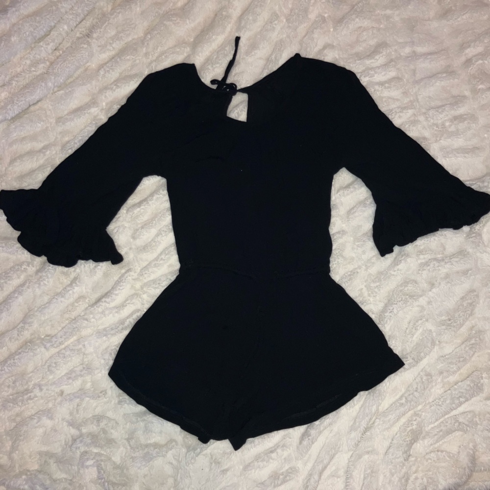 EUC Black Boho Romper